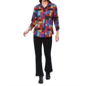 NEW PARSLEY & SAGE glory pullover top in multi